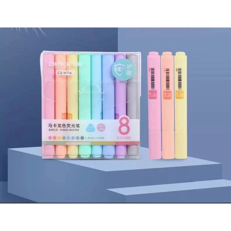 ปากกาเน้นข้อความ ปากกาไฮไลต์ 8 สี